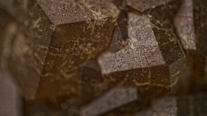 Macro almandine garnet from Dalnegorsk deposit, Russia — sharp hexahedral symmetry of cubic...