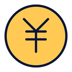 Obraz premium myuan icon for illustration