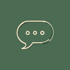 Clean vector dialog bubble