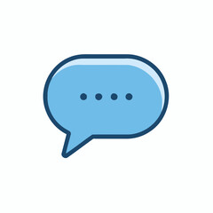 Empty bubble note speech shape vector