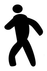 silhouette of a young man jumping