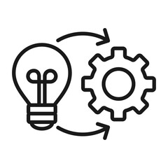 Implementation Simple Icon Vector Illustration Concept