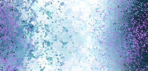 Ilustración abstracta de salpicaduras de color, tonalidades azules, morado y blanco