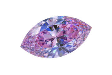 A pink diamond with a purple hue