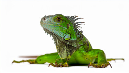Obraz premium iguana on white background