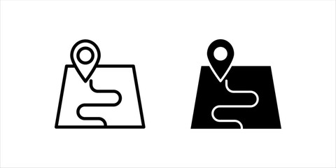  Maps icon set collection. Roadmap, town, globe, traveling, research, navigation, satellite, position, map, location, guide and best solid icon 