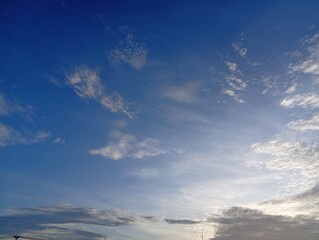 blue sky and clouds
