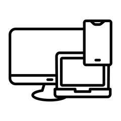 Technology Simple Icon Vector Illustration Concept