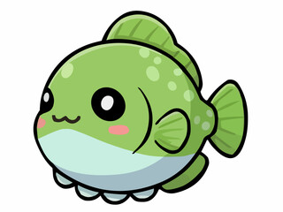 Cartoon fish chatacter