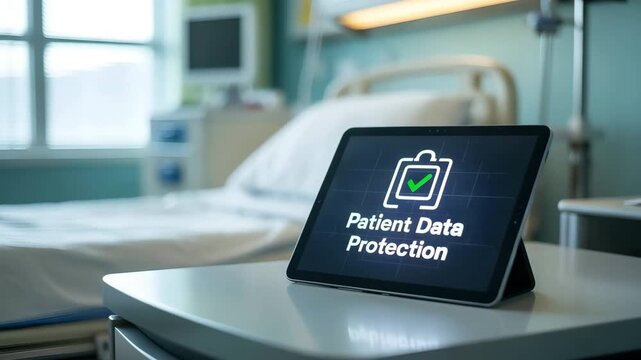 Patient Data Protection on Tablet in Hospital Room