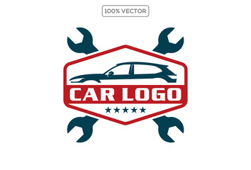Minimalist Automotive Logo Vector Template Design Illustration