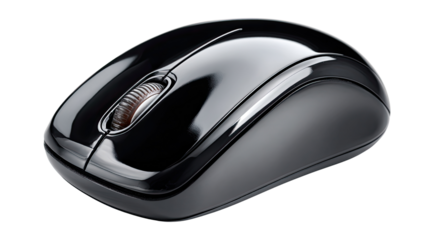 Sleek Wireless Mouse: Capturing the essence of modern technology, a contemporary wireless mouse presents a blend of form and function. This design, polished and ready to enhance digital experience.