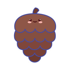 Cute Kawaii Christmas Pine Cone