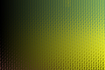 Abstract geometric background with a gradient from dark green to yellow, featuring a pattern of small squares creating a textured and visually interesting surface