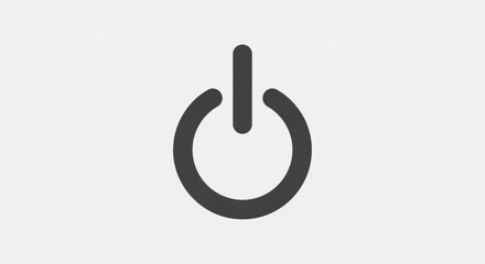 Power button icon, symbolizing energy, control, and the ability to turn on or off electronic devices and systems