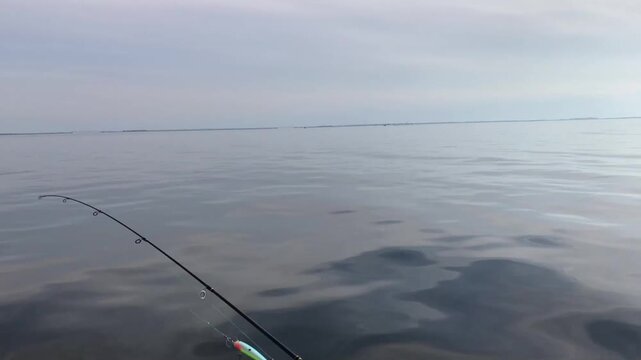 panoramic view of the sea from a motor boat