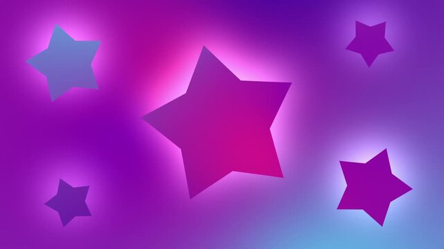 Glowing Stars Dreamy Gradient Background Abstract Seamless Loop