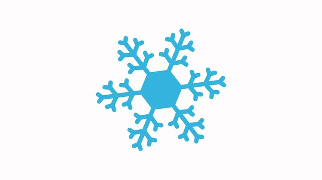 snow  icon  animation simple flat