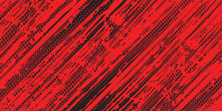 Dark red retro comic pop art background with dots, cartoon halftone background vector illustration