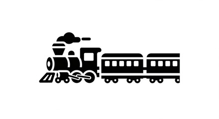 Train icon, a simple and elegant design for various transportation and railwayrelated projects and designs