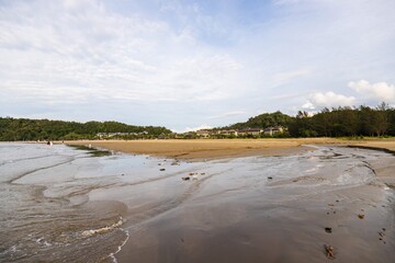 Morning Drift: Tranquil Beach Beneath in Sabah, Malaysia
