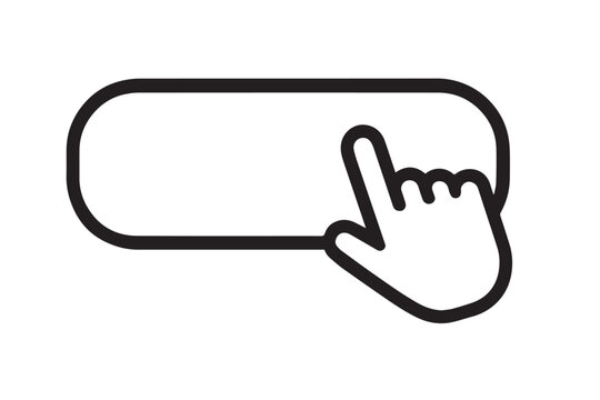 Graphic Illustration of Web Click Button