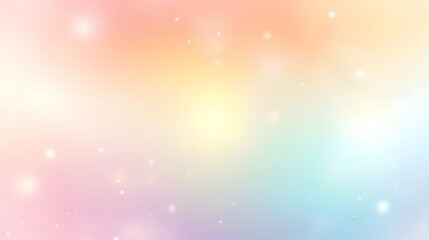 Soft pastel gradient with shimmering light effects.