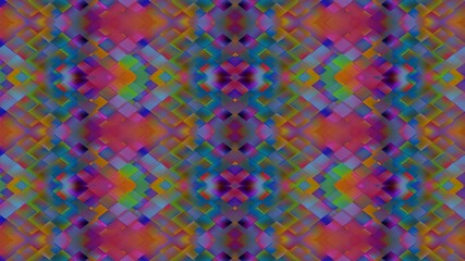 Psychedelic kaleidoscopic abstract weaving pattern animation - Powered by Adobe