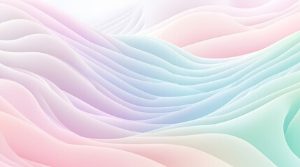 Soft pastel waves flow in a gradient of pink, purple, and teal.