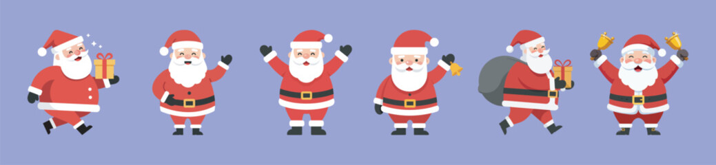 Santa Claus Collection Festive and Joyful Holiday Characters