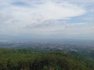 clouds over the mountains