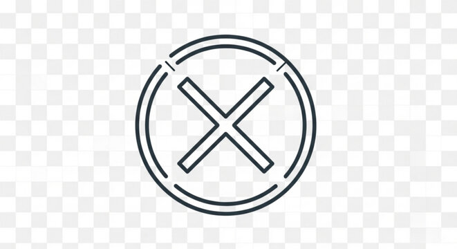 Cross mark icon for website navigation, representing options, settings, and accessibility on digital interfaces, providing access to content