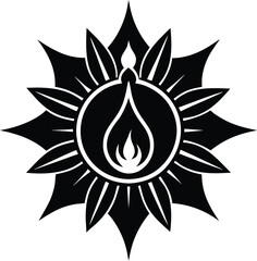 vector illustration of a flower