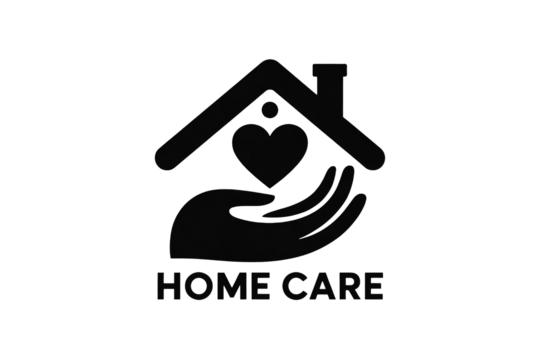 Loving home care logo represents support, comfort, and security