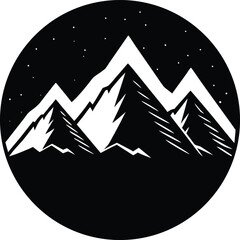 vector illustration of a mountain landscape