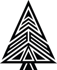 vector illustration of a pyramid