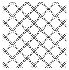 Seamless geometric pattern shape background black and white