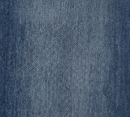 Close-up of blue denim jeans fabric texture background