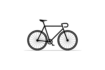 Fototapeta premium Sleek bike line art for modern minimalism design projects