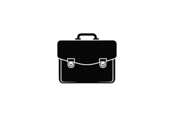Sleek black briefcase for modern business professional look style