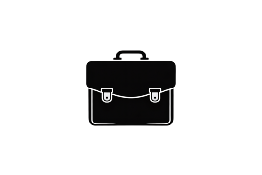 Sleek black briefcase for modern business professional look style