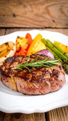 Grilled steak with roasted vegetables (2)