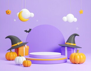 Halloween themed 3D product display