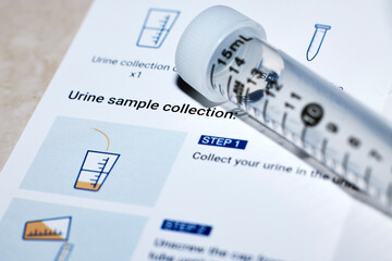 Urine Sample Test Kit and Instructions