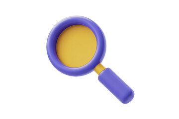 Modern magnifying glass icon for search and discovery concepts