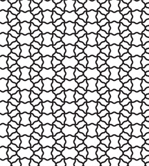 Seamless geometric pattern shape background black and white