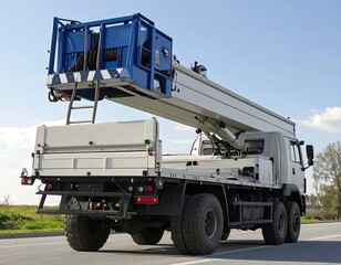 Heavy-duty truck with lifting platform