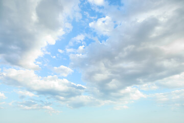 Fototapeta premium Beautiful view of blue sky with clouds as background
