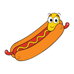 A hot dog is a grilled or steamed sausage served in a sliced bun, often topped with mustard, ketchup, onions, relish, or cheese—a classic American street food favorite.
