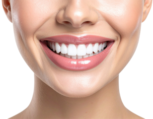 Perfect Dental Hygiene Smile Isolated on Transparent Background PNG